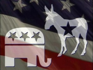 Democrat and republican symbols